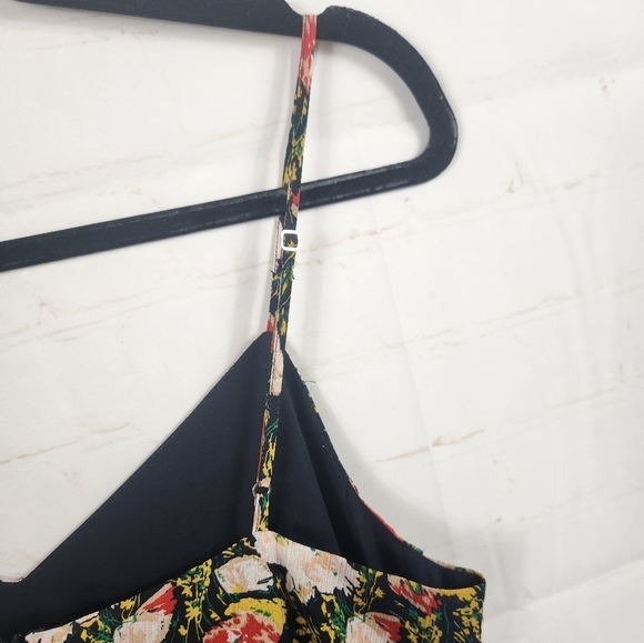 J. Crew Mercantile Preppy Feminine Spaghetti Strap Sweet Pea Floral Maxi Dress 4 - Picture 8 of 16